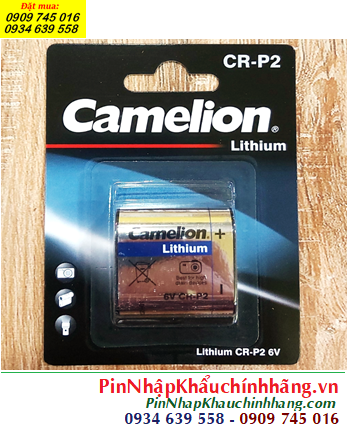 Camelion CR-P2, Pin CR-P2; Pin 6v lithium Camelion CR-P2 chính hãng (MẪU MỚI) /Loại vỉ 1viên
